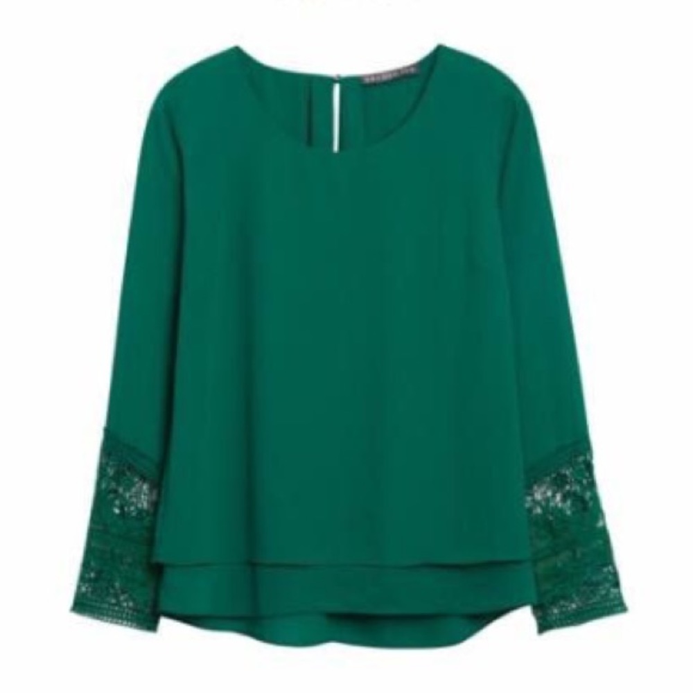 Brixon Ivy Crete Lace Cuff Blouse
